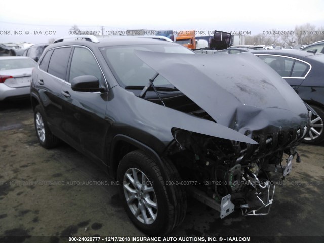 1C4PJMCS5EW150268 - 2014 JEEP CHEROKEE LATITUDE GRAY photo 1