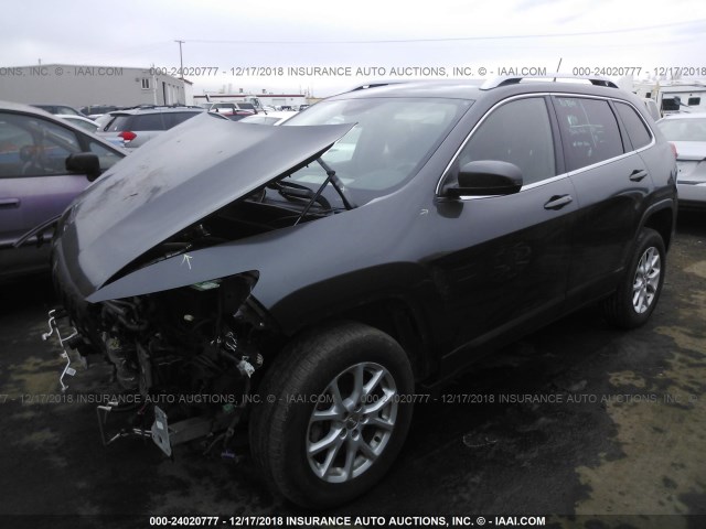 1C4PJMCS5EW150268 - 2014 JEEP CHEROKEE LATITUDE GRAY photo 2