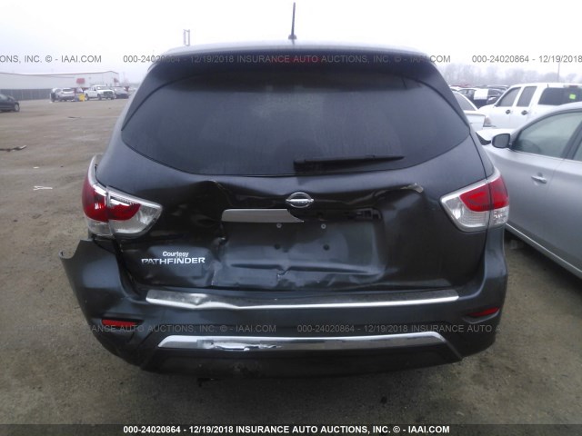 5N1AR2MN0EC715180 - 2014 NISSAN PATHFINDER S/SV/SL/PLATINUM GRAY photo 6