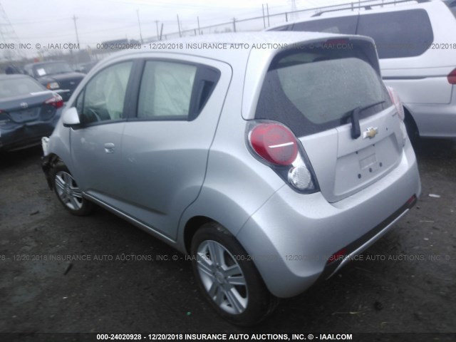 KL8CB6S94EC446687 - 2014 CHEVROLET SPARK LS SILVER photo 3