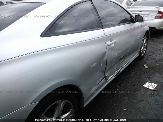 4T1CE30P68U762097 - 2008 TOYOTA CAMRY SOLARA SE/SLE/SPORT SILVER photo 6