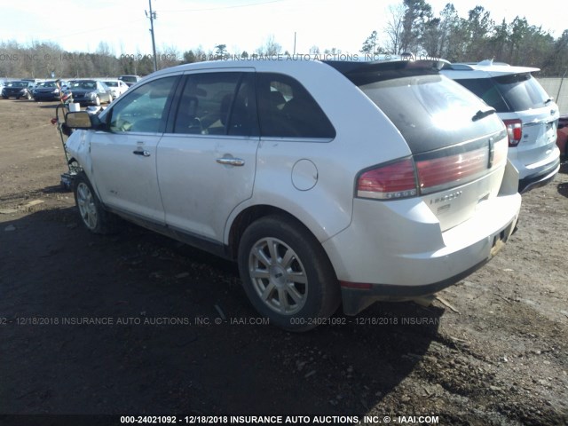 2LMDJ6JC8ABJ18825 - 2010 LINCOLN MKX WHITE photo 3