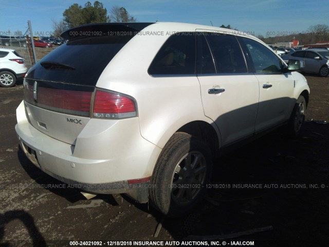 2LMDJ6JC8ABJ18825 - 2010 LINCOLN MKX WHITE photo 4