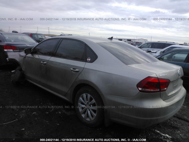 1VWAT7A30FC033842 - 2015 VOLKSWAGEN PASSAT S GOLD photo 3