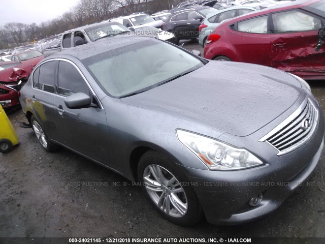 JN1CV6AR9BM405707 - 2011 INFINITI G37 GRAY photo 1