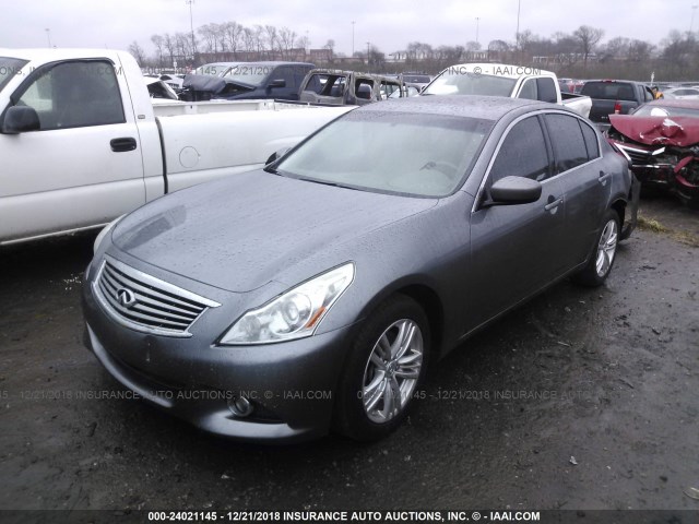 JN1CV6AR9BM405707 - 2011 INFINITI G37 GRAY photo 2