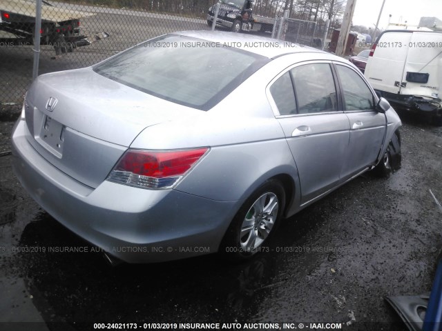 1HGCP26468A038144 - 2008 HONDA ACCORD LXP SILVER photo 4