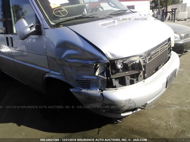 WV2KB47042H021083 - 2002 VOLKSWAGEN EUROVAN GLS SILVER photo 6