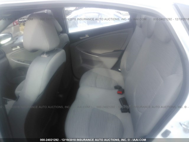 KMHCT4AE7GU045134 - 2016 HYUNDAI ACCENT SE WHITE photo 8