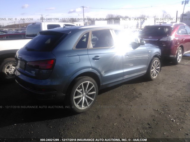 WA1ECCFS4JR025496 - 2018 AUDI Q3 PREMIUM BLUE photo 4