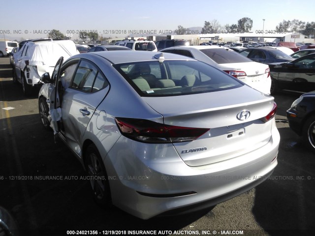 5NPD84LF8HH051665 - 2017 HYUNDAI ELANTRA SE/VALUE/LIMITED SILVER photo 3