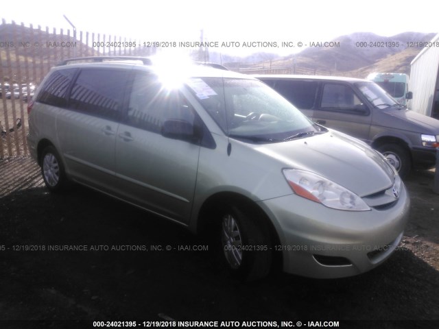 5TDZK23C47S022657 - 2007 TOYOTA SIENNA CE/LE GREEN photo 1