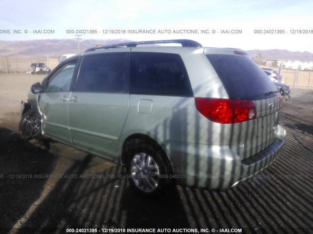 5TDZK23C47S022657 - 2007 TOYOTA SIENNA CE/LE GREEN photo 3