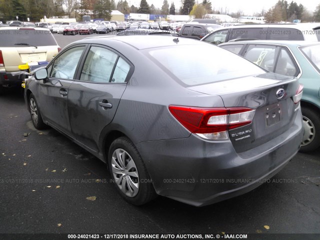 4S3GKAA67J3621561 - 2018 SUBARU IMPREZA GRAY photo 3