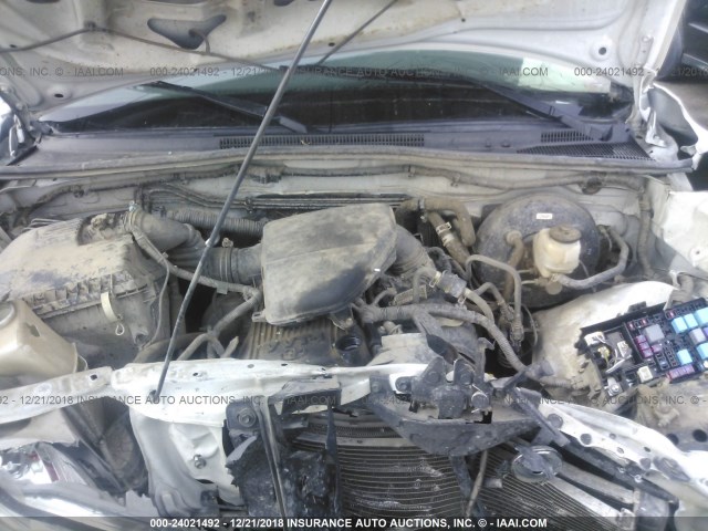 5TFTX4CNXEX041466 - 2014 TOYOTA TACOMA ACCESS CAB თეთრი ფოტო 10