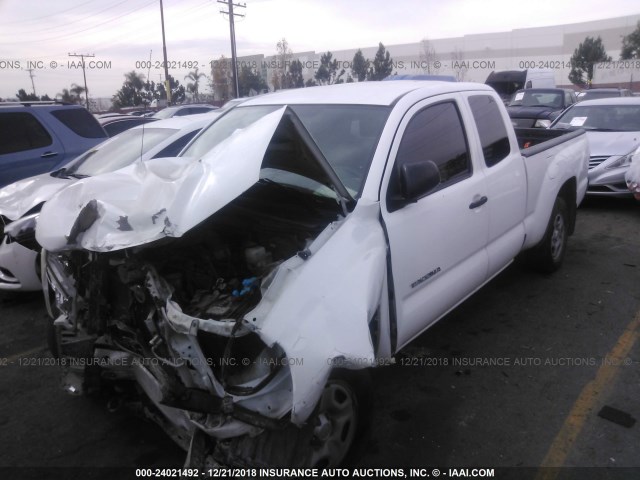 5TFTX4CNXEX041466 - 2014 TOYOTA TACOMA ACCESS CAB თეთრი ფოტო 2