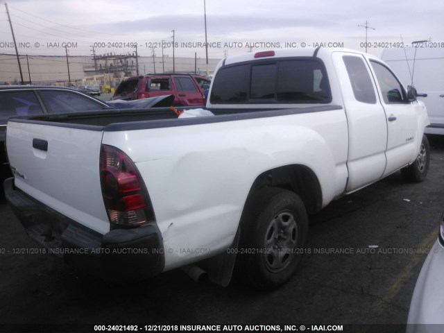 5TFTX4CNXEX041466 - 2014 TOYOTA TACOMA ACCESS CAB თეთრი ფოტო 4