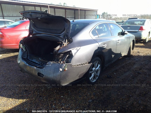 1N4AA5AP5DC847942 - 2013 NISSAN MAXIMA S/SV GRAY photo 4