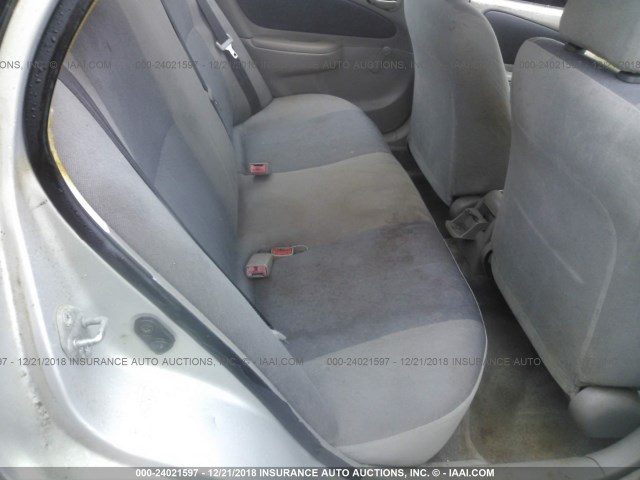 2T1BR12EXYC374792 - 2000 TOYOTA COROLLA VE/CE/LE SILVER photo 8