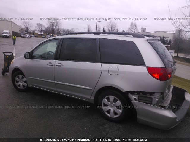 5TDZK23C08S199904 - 2008 TOYOTA SIENNA CE/LE GRAY photo 3