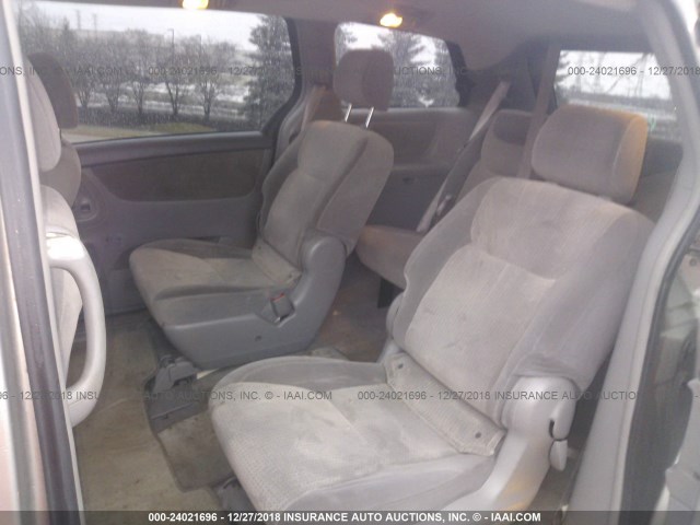 5TDZK23C08S199904 - 2008 TOYOTA SIENNA CE/LE GRAY photo 8