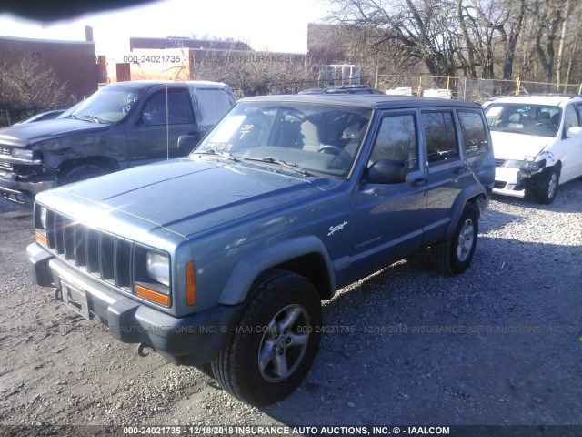 1J4FJ68S9WL269339 - 1998 JEEP CHEROKEE SPORT/CLASSIC BLUE photo 2