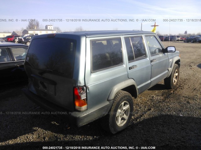 1J4FJ68S9WL269339 - 1998 JEEP CHEROKEE SPORT/CLASSIC BLUE photo 4