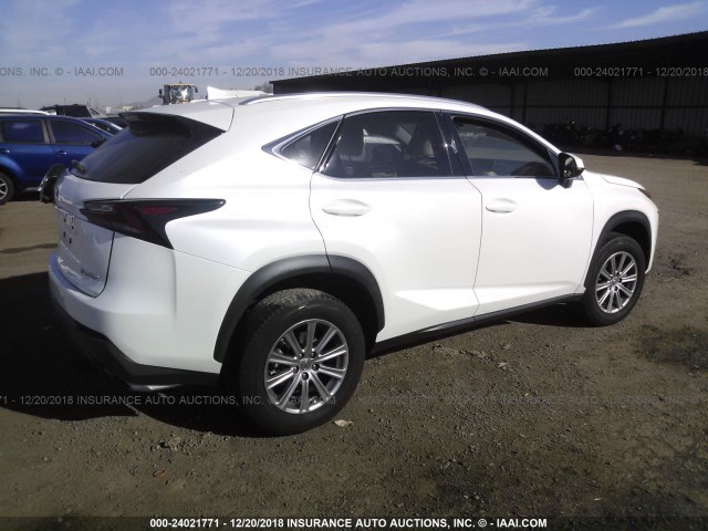 JTJYARBZ3G2046031 - 2016 LEXUS NX 200T/BASE/F SPORT WHITE photo 4