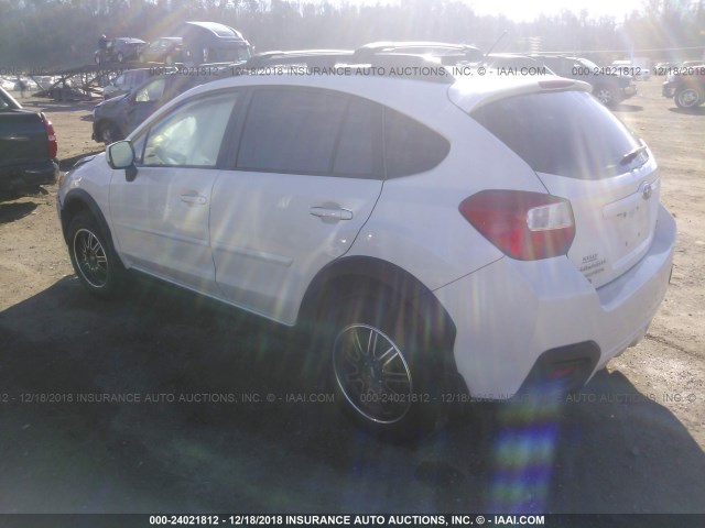 JF2GPAWC6E8281538 - 2014 SUBARU XV CROSSTREK 2.0 PREMIUM WHITE photo 3