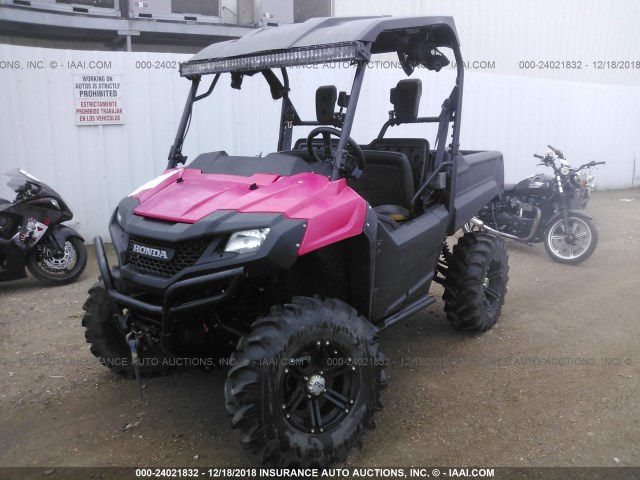 1HFVE0225E4003097 - 2014 HONDA SXS700 RED photo 2