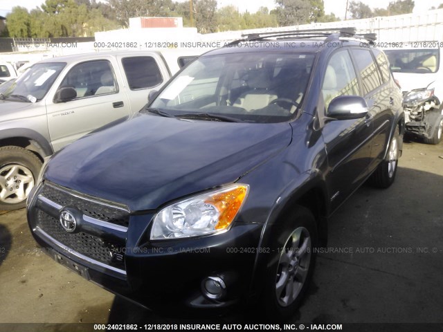 JTMBK31VX9D008174 - 2009 TOYOTA RAV4 LIMITED BLUE photo 2