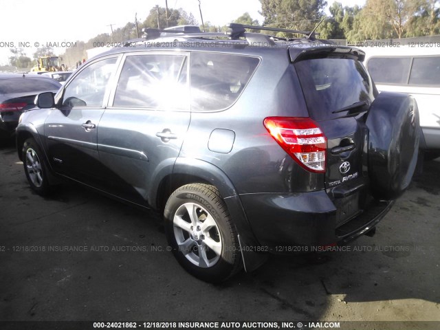 JTMBK31VX9D008174 - 2009 TOYOTA RAV4 LIMITED BLUE photo 3