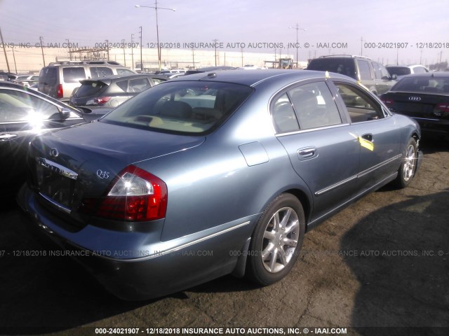 JNKBF01A25M101683 - 2005 INFINITI Q45 GREEN photo 4