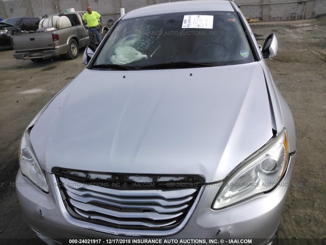 1C3CCBAB8CN138509 - 2012 CHRYSLER 200 LX SILVER photo 6