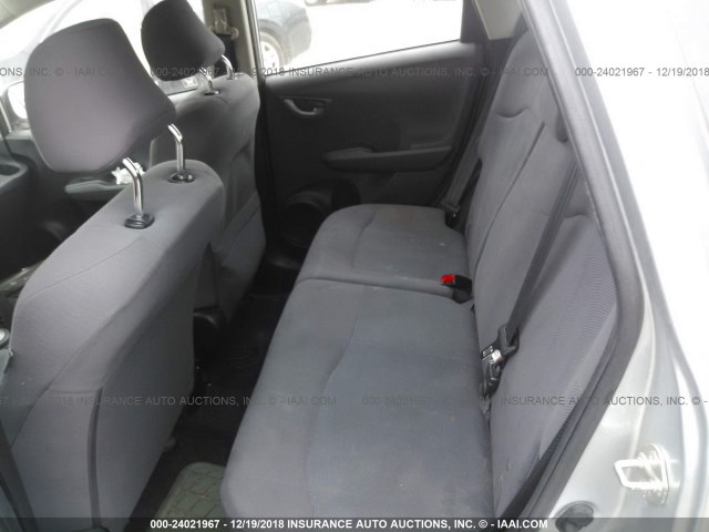 JHMGE8H37DC049373 - 2013 HONDA FIT SILVER photo 8