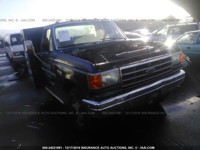 2FDLF47M2LCA92667 - 1990 FORD F SUPER DUTY BLUE photo 1