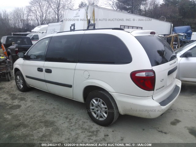 1D4GP24R77B166547 - 2007 DODGE GRAND CARAVAN SE WHITE photo 3