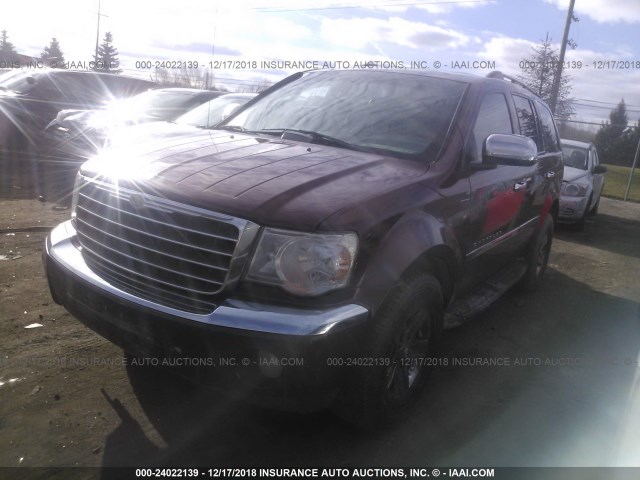 1A8HW58207F521367 - 2007 CHRYSLER ASPEN LIMITED MAROON photo 2