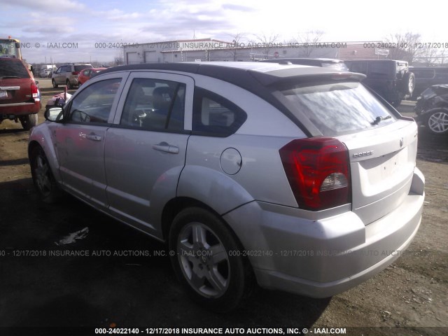 1B3HB48A39D148104 - 2009 DODGE CALIBER SXT SILVER photo 3