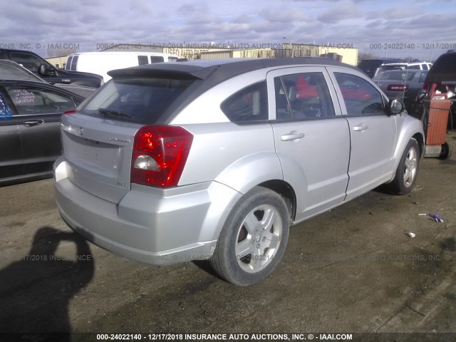 1B3HB48A39D148104 - 2009 DODGE CALIBER SXT SILVER photo 4