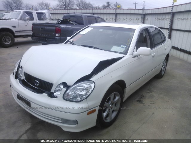 JT8BD69S930185009 - 2003 LEXUS GS 300 WHITE photo 2