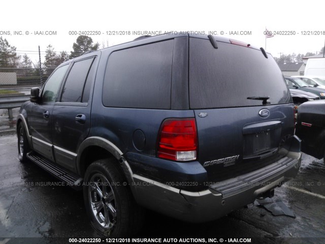 1FMFU17L33LB15470 - 2003 FORD EXPEDITION EDDIE BAUER BLUE photo 3