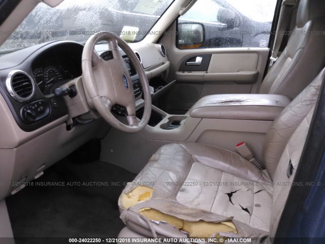 1FMFU17L33LB15470 - 2003 FORD EXPEDITION EDDIE BAUER BLUE photo 5