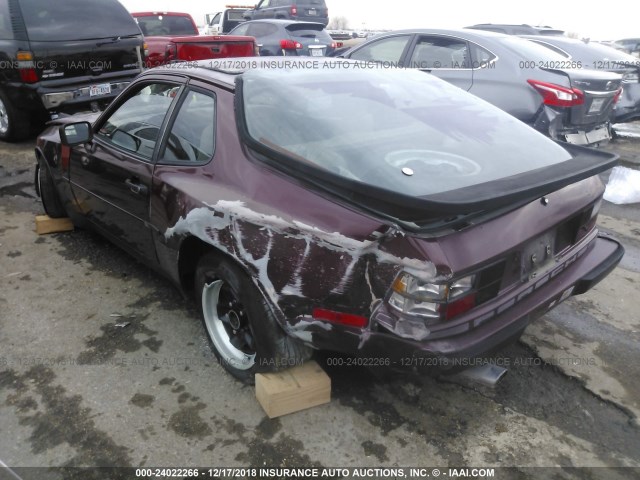 WP0AA0941EN456803 - 1984 PORSCHE 944 BURGUNDY photo 3