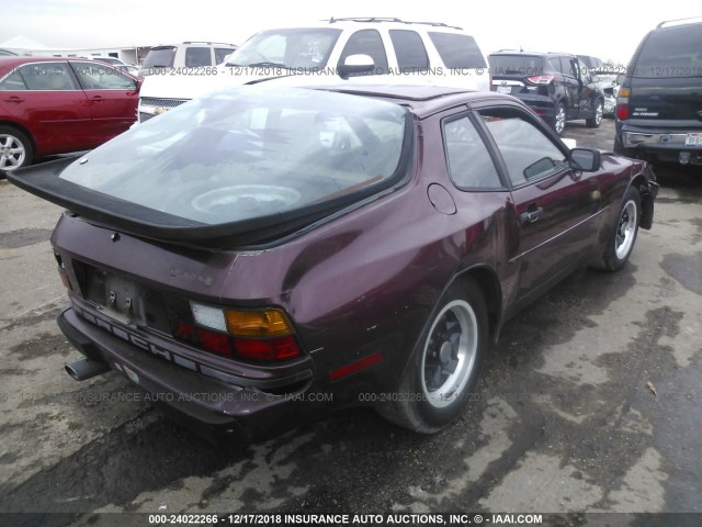 WP0AA0941EN456803 - 1984 PORSCHE 944 BURGUNDY photo 4