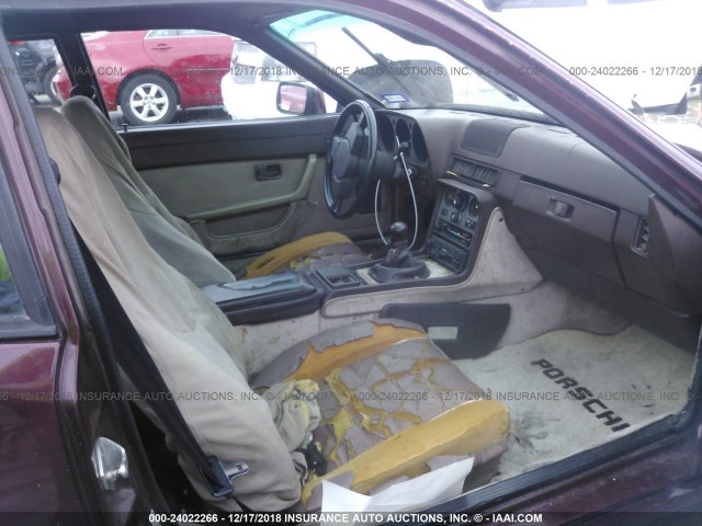 WP0AA0941EN456803 - 1984 PORSCHE 944 BURGUNDY photo 5