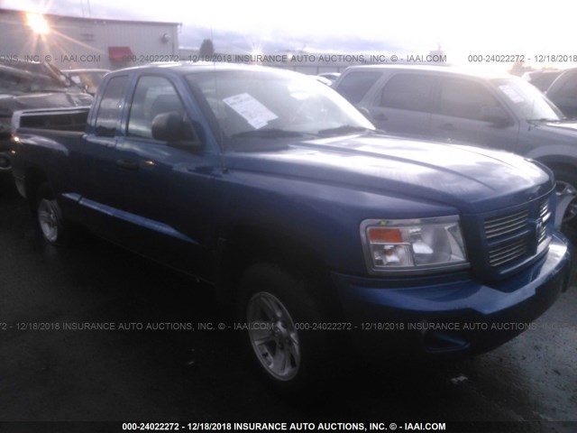 1D7CW3BKXAS159194 - 2010 DODGE DAKOTA SXT BLUE photo 1