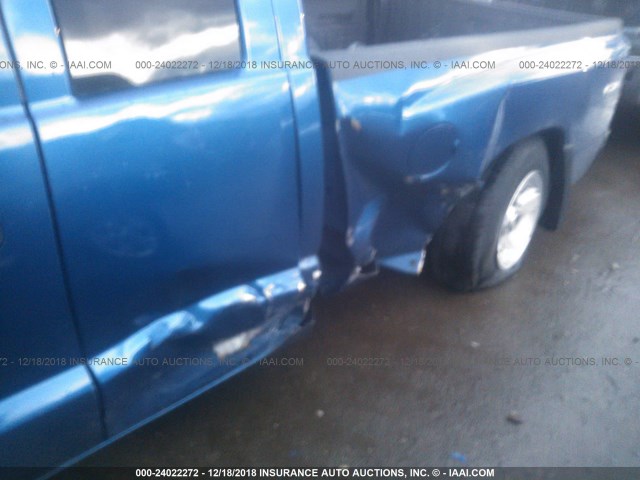 1D7CW3BKXAS159194 - 2010 DODGE DAKOTA SXT BLUE photo 6