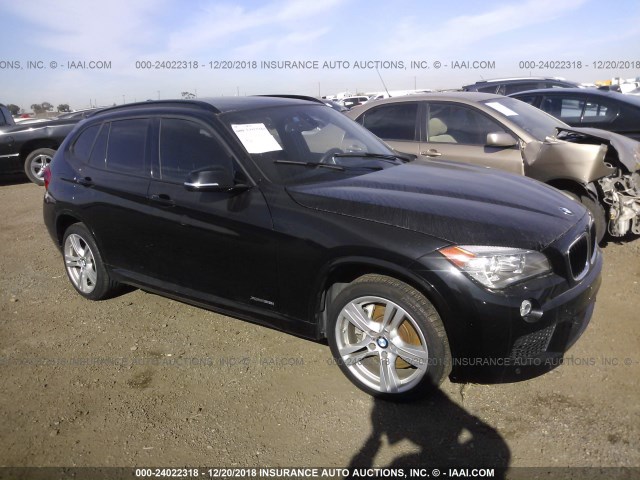 WBAVM5C53EVV91527 - 2014 BMW X1 XDRIVE35I BLACK photo 1