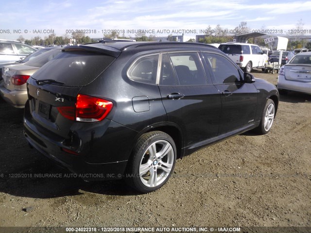 WBAVM5C53EVV91527 - 2014 BMW X1 XDRIVE35I BLACK photo 4
